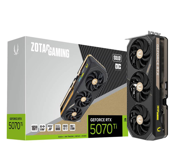 Zotac GeForce RTX 5070 Ti Solid OC 16GB GDDR7 DLSS5 - 1318539 - zdjęcie